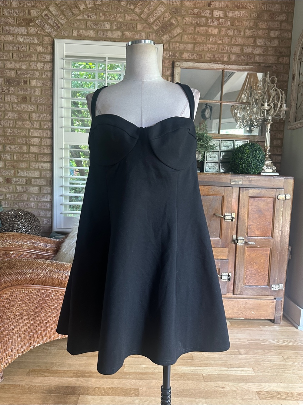 SELKIE BLACK MINI DRESS 2 X EXCELLENT